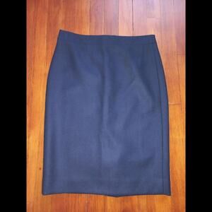 JCrew Pencil Skirt Wool Navy 2